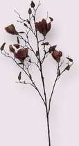 Zijden kunstbloem Magnolia Tak | Roze | 107 centimeter