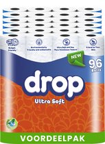 Bol.com Drop - Ultra Soft - 3x32 rollen toiletpapier - 96 Rollen - Ultiem comfort WC Papier Superieure sterkte Maximale absorpti... aanbieding