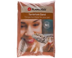 Terrarium – Flamingo Terrariumzand Sahara – roodbruin zand voor reptielen – natuurlijk & kalkrijk – 4kg – gebruiksklaar – Europese kwaliteit