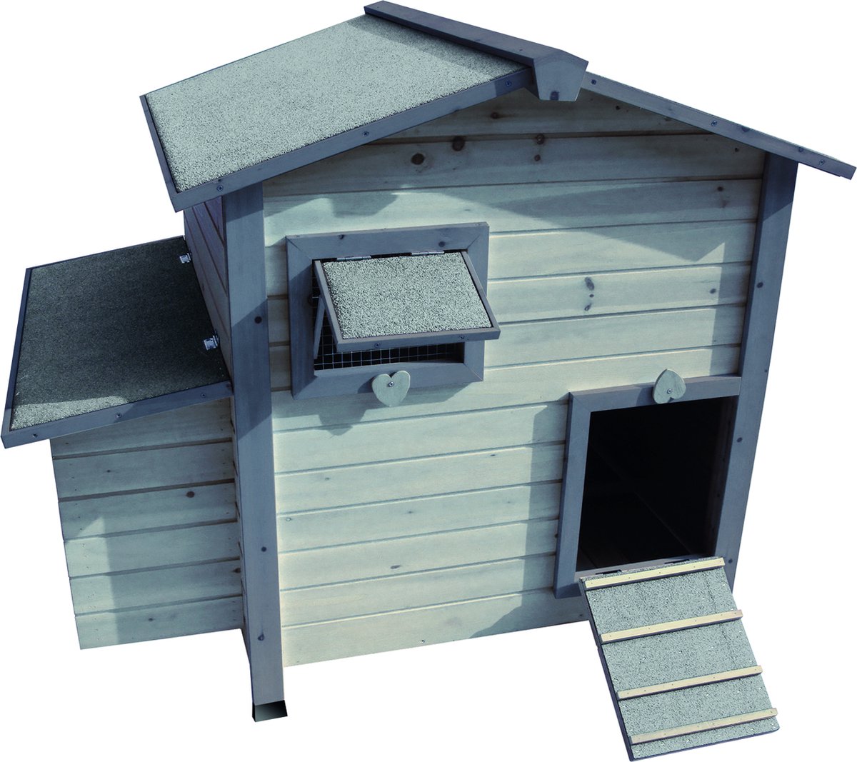 Flamingo - Kippenhok Suzy Cottage - Grijs - 118 x 86.5 x 97.5 cm