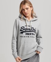 Superdry Vl Scripted Coll Capuchon Grijs 2XS Vrouw