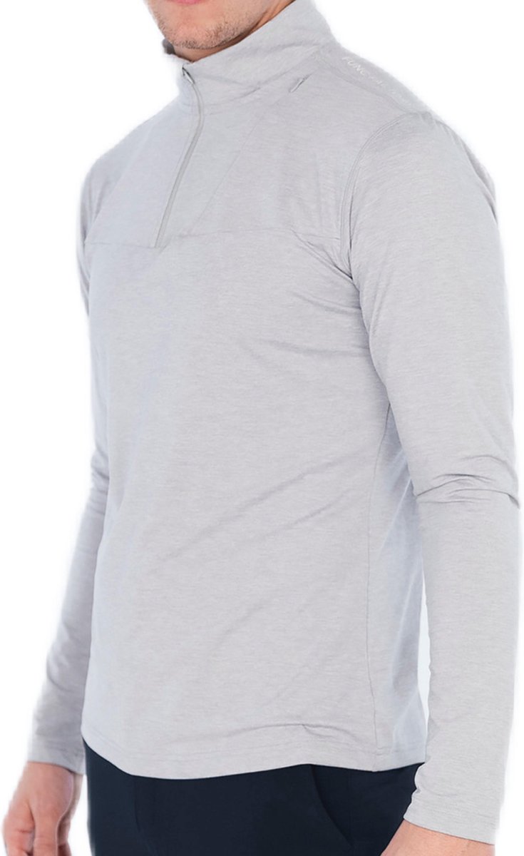 Func Factory mannen Longsleeve Pully Ashton licht grijs melange maat L