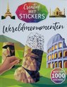 Creatief met stickers - mozaiek met stickers - wereldmonumenten - meer dan 1000 stickers