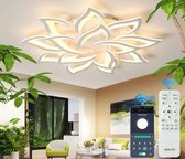 LuxiLamps - 14 Sterren Plafondlamp - Wit - Met Afstandsbediening - Smart Lamp - Dimbaar Met App - Woonkamerlamp - Moderne Lamp - Plafonniere