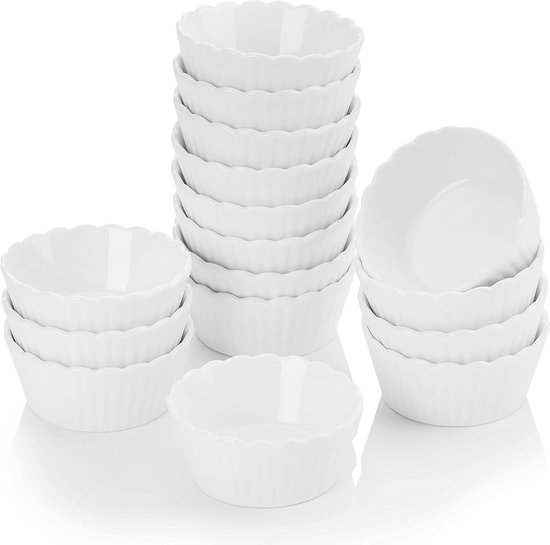 LTHERMELK 4 stuks mini-dipschalen, bladvormige keramische kommen, mini-schaaltjes, sauskommen, porseleinen dessertkommen, dipschalen, voor snack, sushi, sojasaus, sauzen, specerijen, fruit, snacks, 4