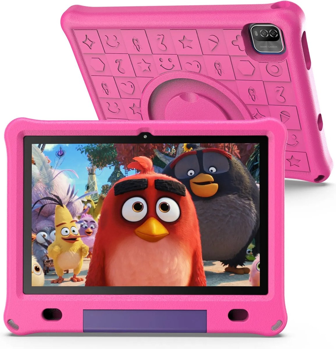 Homesell - Pritom Kindertablet - 100% Kidsproof - Instelbare Schermtijd - Android 12 - 3GB RAM - 64Gb - 10.1 Inch - Roze