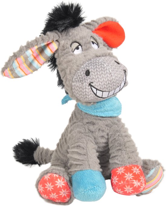 Flamingo - Hondenspeelgoed Molly Ezel - Grijs - 12 x 16 x 20 cm