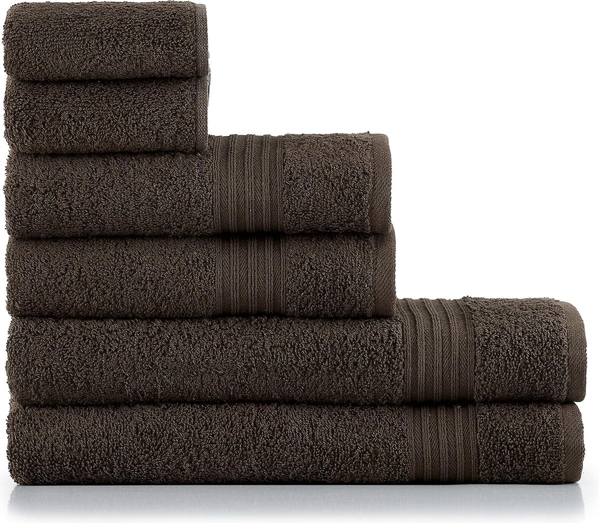 Betz Gastendoekjes, premium kwaliteit, 100% katoen, 30 x 50 cm, kleur rood en antraciet, 10 stuks