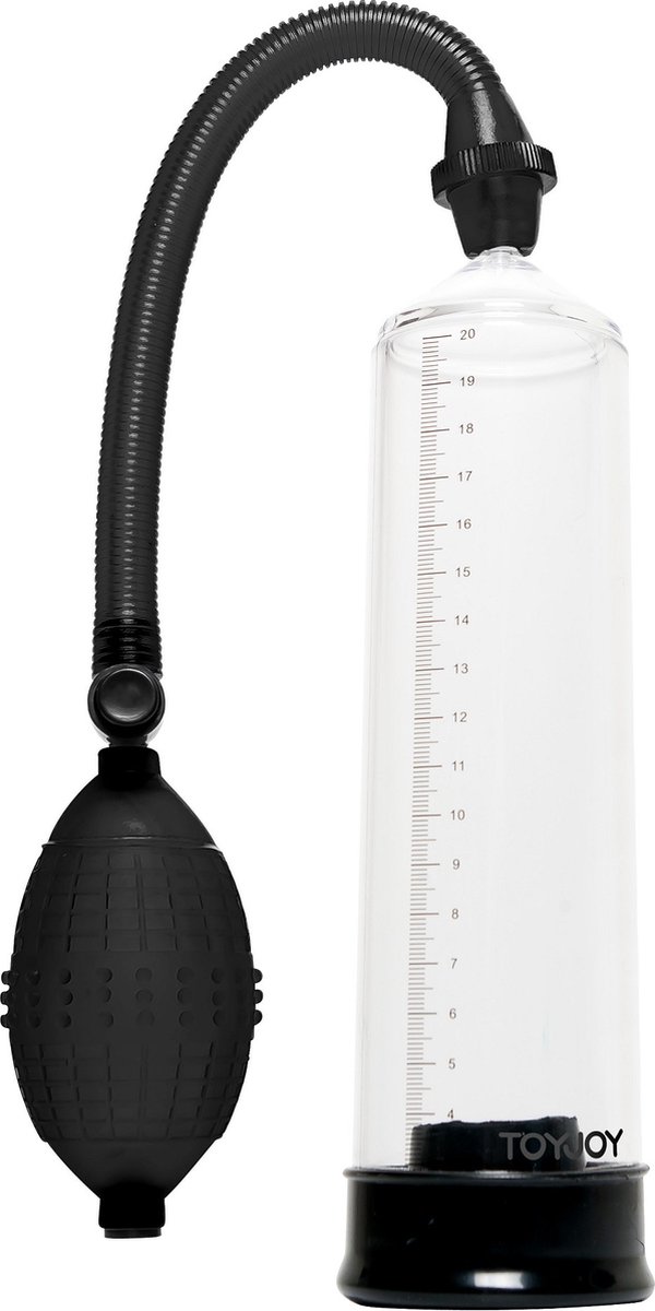 Goedkoopste Toyjoy - Power Pump Black - Clear - Penispomp - Ø 55 mm