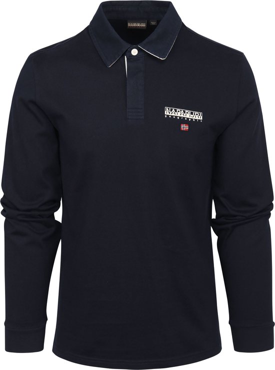 Napapijri - Polo Rugby Navy - Coupe moderne - Polo Homme Taille L