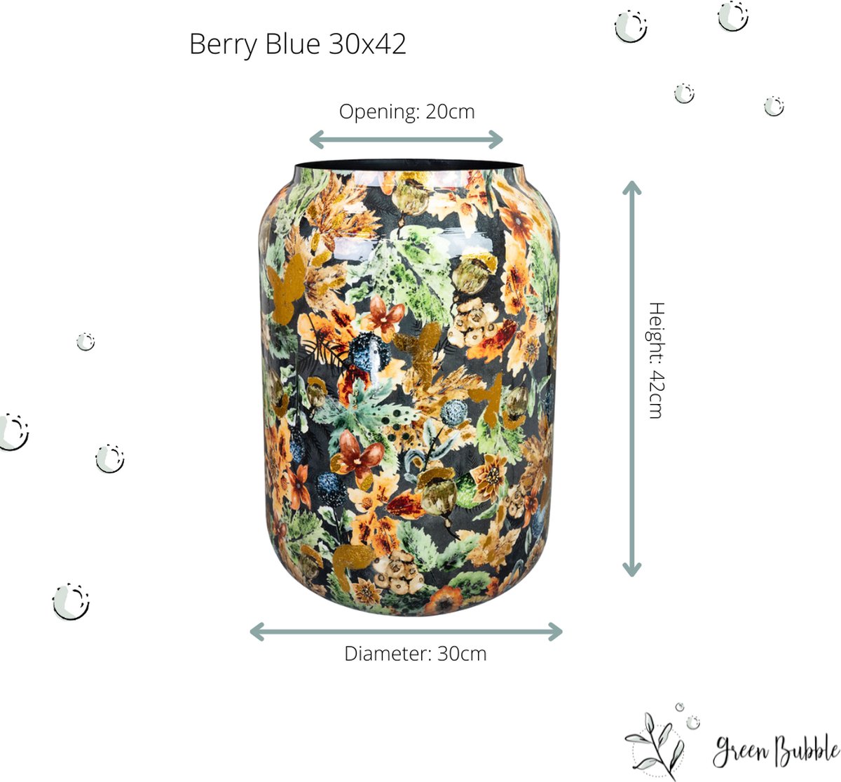 Designed by Lammie vaas Berry Blue