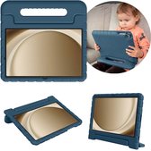 iMoshion Tablet Hoes Kinderen Geschikt voor Samsung Galaxy Tab A9 Plus - iMoshion Kidsproof Backcover met handvat - Donkerblauw