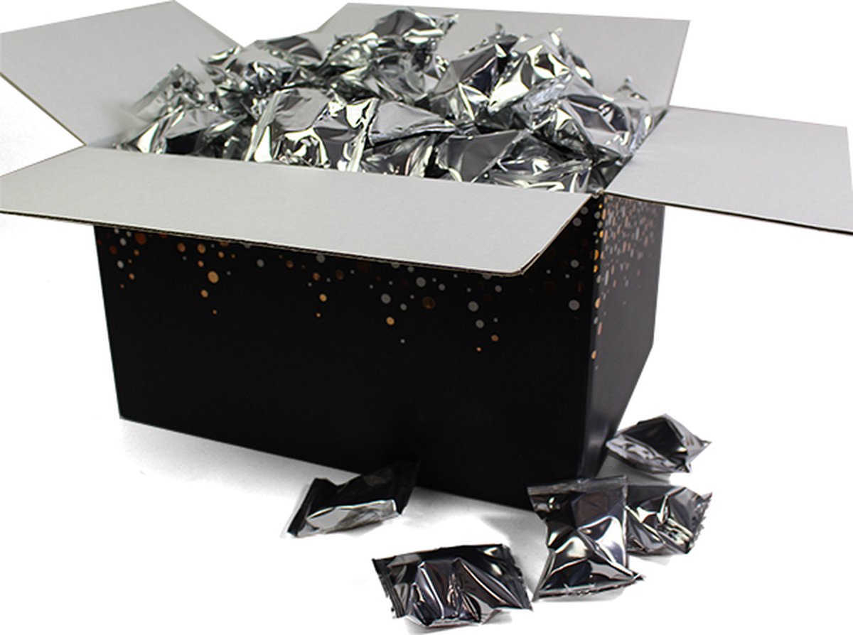 Fortune Cookies - Gelukskoekjes - Uitdeeldoos - 100 stuks - Zilver