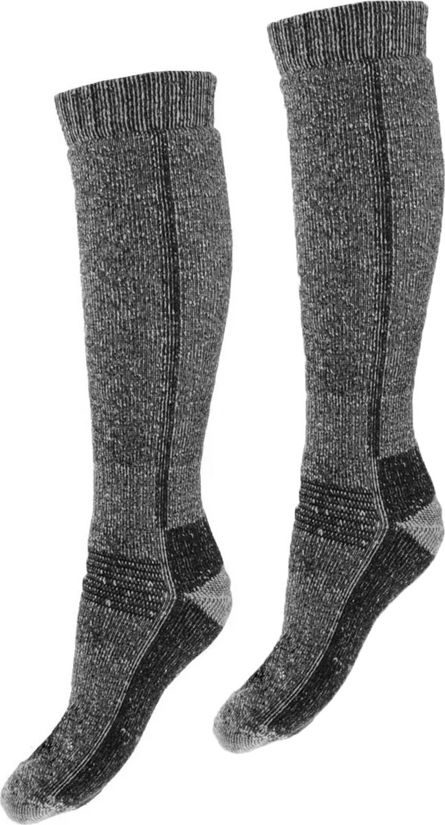 Basset Thermo wollen sokken - Warme sokken - 46 - Zwart