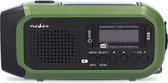 Noodradio - Draagbaar Model - DAB+ / FM - Batterij Gevoed / Handslinger / Solar Powered / USB Gevoed - Wekker - Groen / Zwart