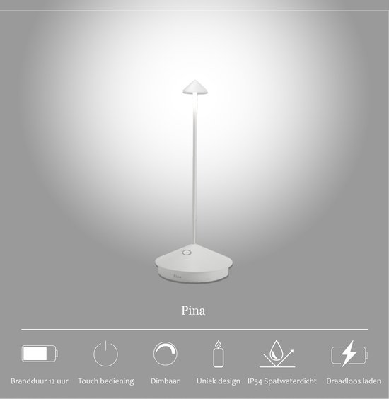 Lampe De Table Solaire Philips - LED Portable, Hauteur Réglable, étanche - Pour Intérieur Et Extérieur