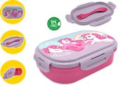 Broodtrommel voor Kinderen Eenhoorn - 2-Compartimenten Lunchbox Unicorn - Ideaal voor Verse Lunch - Kleurrijk & Praktisch Ontwerp