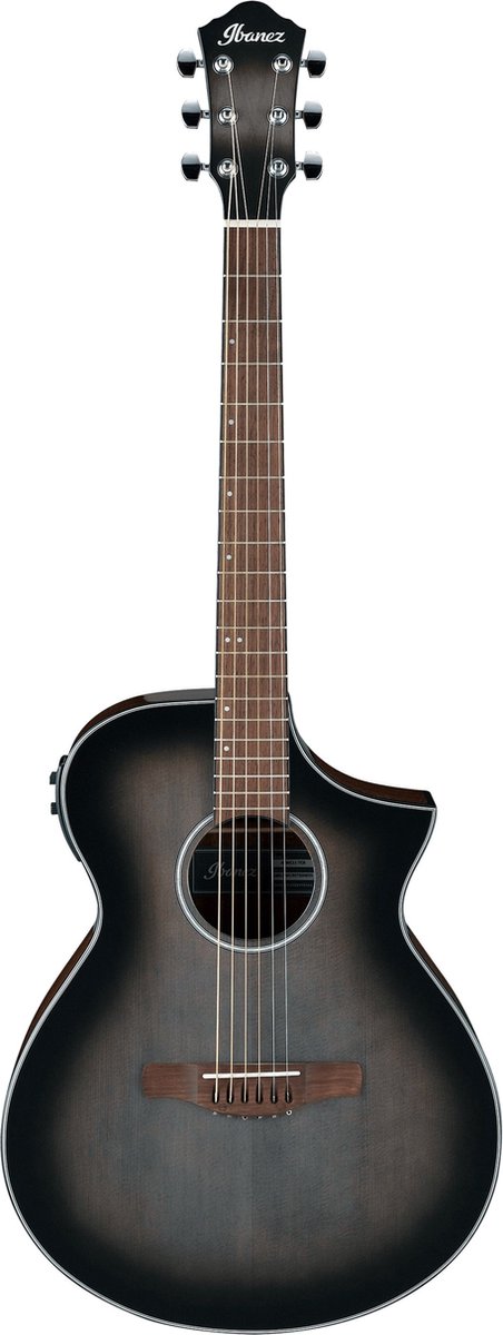 Ibanez AEWC11-TCB Transparent Charcoal Burst High Gloss elektrisch akoestische westerngitaar