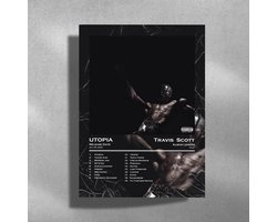 Travis Scott - Utopia - Metalen Poster 30x40cm - album cover