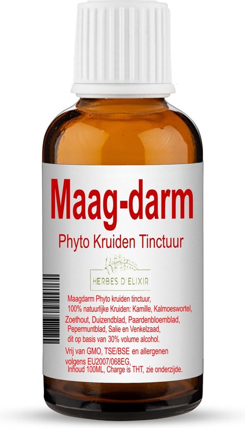 Foto: Herbes d elixir maag en darm tinctuur 100 ml 1 stuk goed voor de spijsvertering