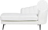 ALLIER - Chaise longue - Off-white - Rechterzijde - Bouclé