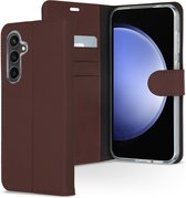 Accezz Hoesje Geschikt voor Samsung Galaxy S23 FE Hoesje Met Pasjeshouder - Accezz Wallet Softcase Bookcase - Bruin