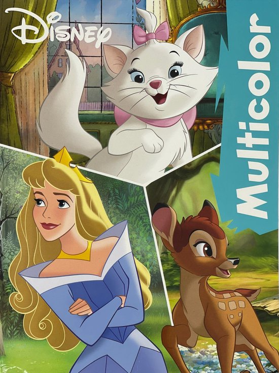 Multicolor Disney Kleurboek - Aristokaten, Doornroosje & Bambi - 32 pagina's - voor kinderen