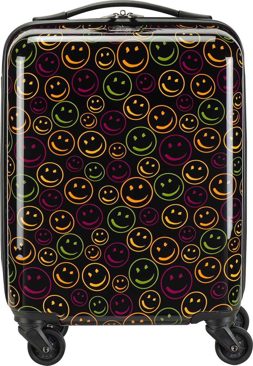 XS handbagagekoffer Kids Collection Smiley opdruk