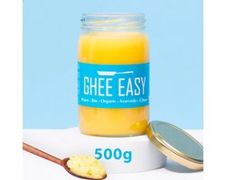 Ghee Easy Bio Ghee 500g - Zuivere Geklaarde Boter - 100% Biologisch - Perfect voor Paleo en Keto - Vrij van Gluten en Lactose - Ayurveda