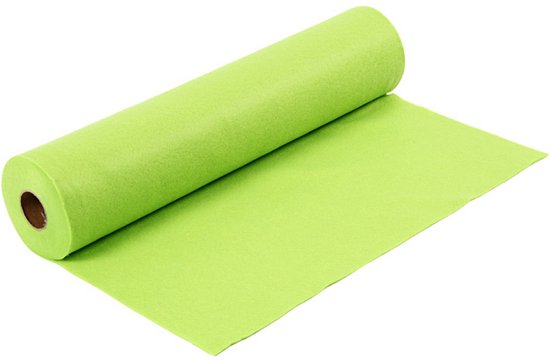 Feutre artisanal, l: 45 cm, épaisseur 1,5 mm, 5 m, vert clair