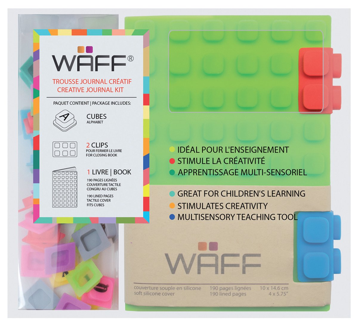 WAFF KG4101CMB, Monochromatisch, Meerkleurig, A6, 190 vel, Gelijnd papier, Softcover