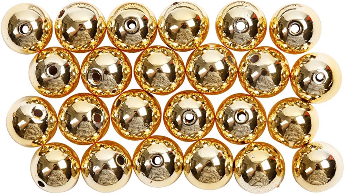 Creativ company CC Wax Kralen 8 mm Goud 50 stuks