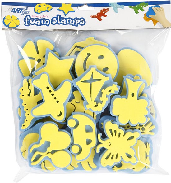 Jeu d'estampes Every Day, h: 6-8 cm, 24 assortis