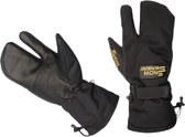 Snowshepherd Skihandschoenen - Leren 3 vinger wanten - Zwart - Anti-slip - Lobster handschoenen - Wanten - Heren - Dames - L