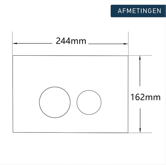Geberit Sigma 70 bedieningsplaat voor UP320 inbouwreservoir RVS Geberit Sigma 70 bedieningsplaat voor UP320 inbouwreservoir RVS