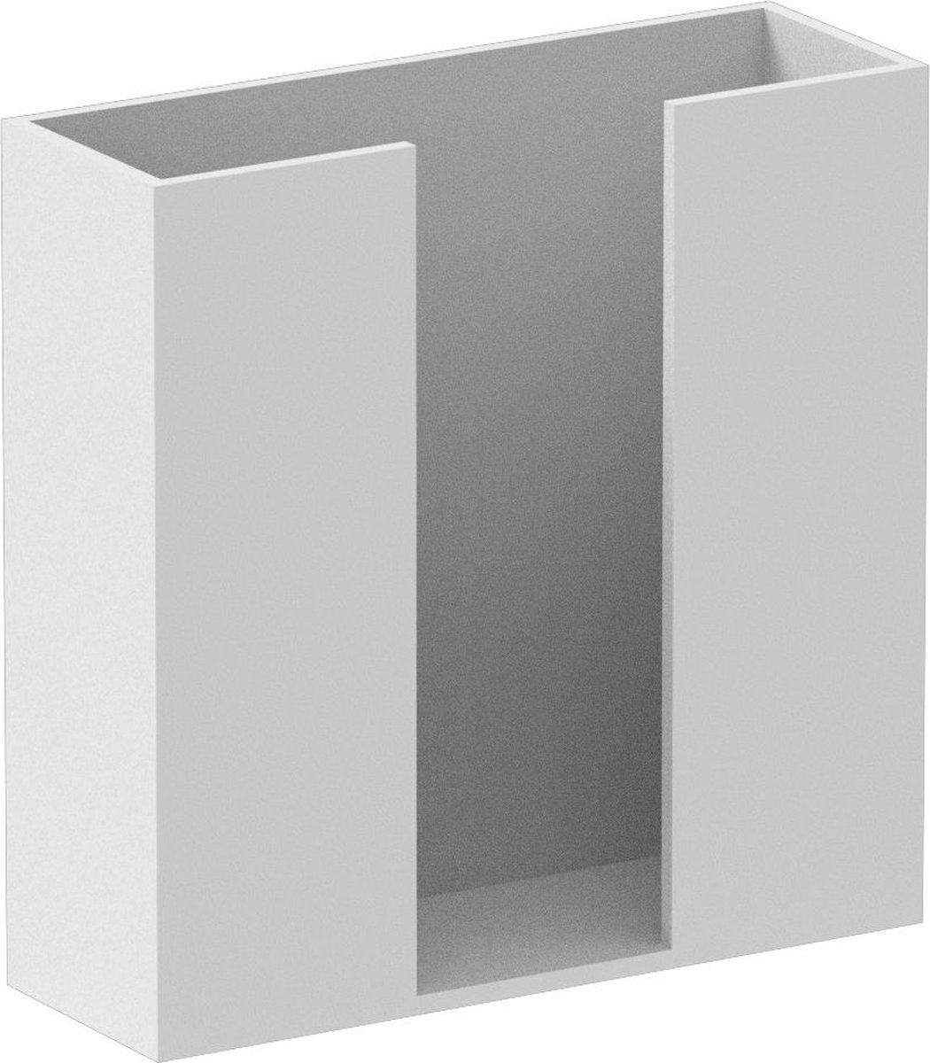 psmlighting Cascade Wattenstaafjeshouder | L95xB30xH90mm | Aluminium | Wit