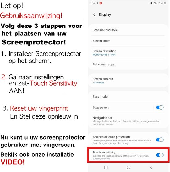 Protecteur d'écran adapté pour Samsung S22 Plus - Verre de protection Compatible les empreintes digitales Fingerscan - Tempered Glass Samsung Galaxy S22Plus Film de protection d'écran Full Cover - À utiliser avec Fingerscan