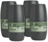 Derma Man Deodorant - roller - Voordeelverpakking 4 x 50 ML - Hypoallergeen - Langdurige bescherming - Anti-transparant deodorant