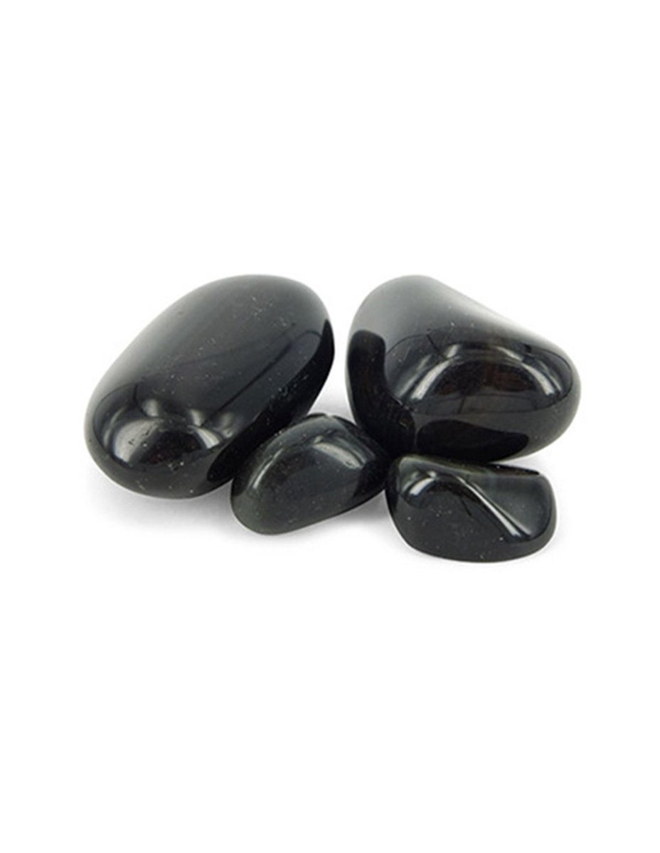 Stones & Bones® - Obsidiaan Regenboog Trommelsteen - maat 3