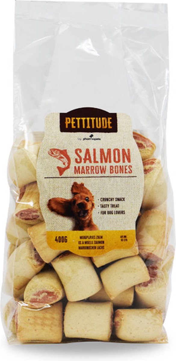 Pettitude Mergpijpjes met zalm voor hond 400g