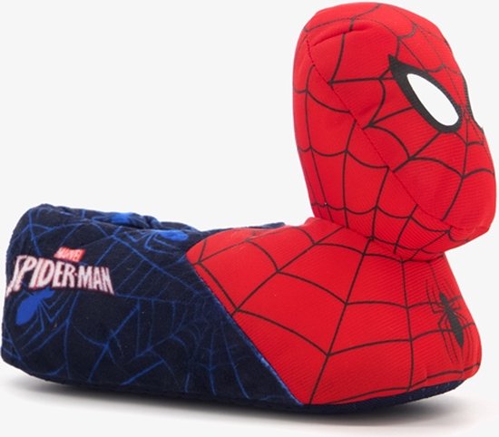 Spiderman kinder pantoffels rood/blauw