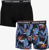 Jack & Jones heren boxershorts 2-pack bloemenprint - Blauw - Maat XL