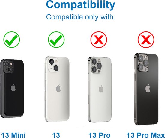 Caméra arrière à lentille en Glas MMOBIEL pour iPhone 13/13 Mini - Comprend une pince à Brucelles et un chiffon