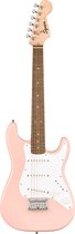 Squier Mini Strat V2 Shell Pink - ST-Style elektrische gitaar