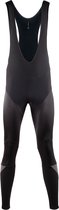 Nalini - Heren - Fietsbroek lang met Bretels - Winter Fietsbroek met Zeem - Thermo Wielrenbroek - Zwart - ROAD WIND BIB TIGHT - XXL