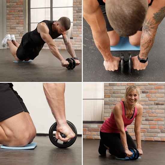 Relaxdays Abdominal Trainer AB Roller, Stand, Abdominal Trainer, HxWxD Relaxdays Abdominal Trainer AB Roller, Stand, Abdominal Trainer, HxWxD