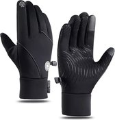 Chibaa - Antislip Winter Wind en Waterdicht Handschoenen - Touchscreen - Fietsen - Outdoor - Sporten - One Size - Zwart
