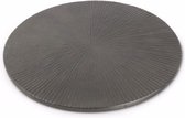 S|P Collection - Onderzetter 20cm geribbeld zwart - Charm