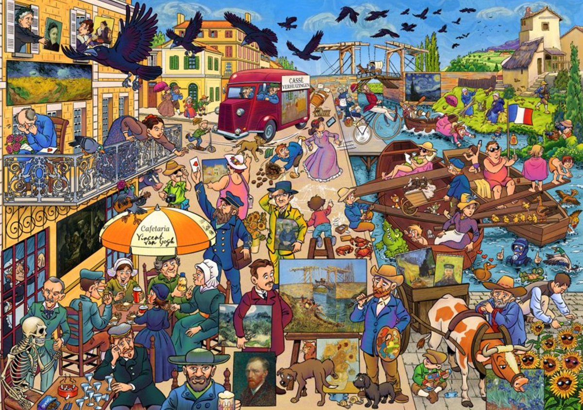 Goliath That's Life Gallery Edition: Vincent Van Gogh '23 - 1000 Puzzelstukjes - Legpuzzel (68x48cm) — afbeelding 3