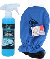 Ijskrabber met antivries spray voor auto - 500 ml - handschoen - ruitenontdooier